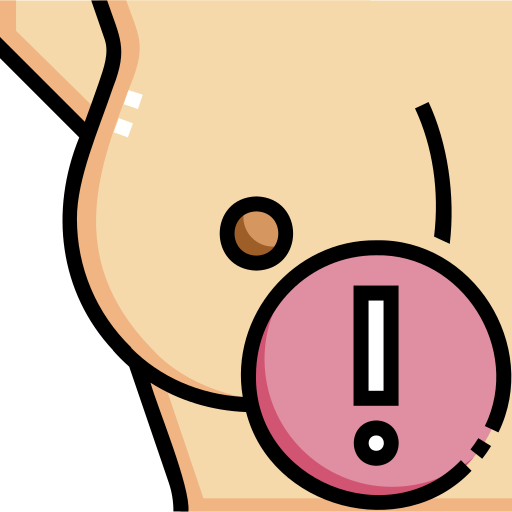 Breast cancer free icon Breast cancer free icon