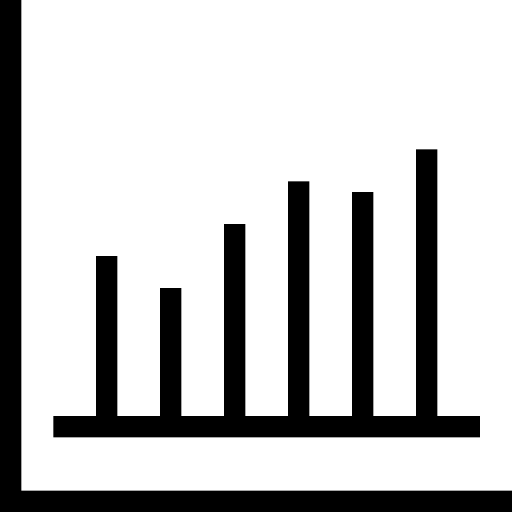 Bar chart Dinosoft Lineal icon