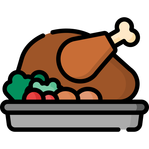 Pollo asado - Iconos gratis de comida y restaurante
