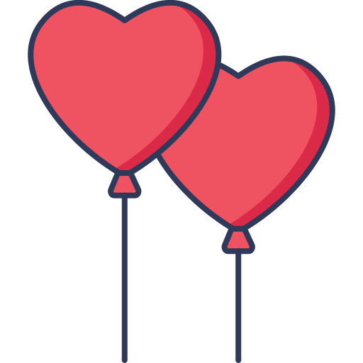 Heart Balloon Icon Dinosoft Lineal Color 6134