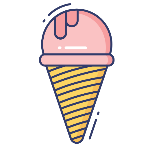 cucurucho de helado icono gratis