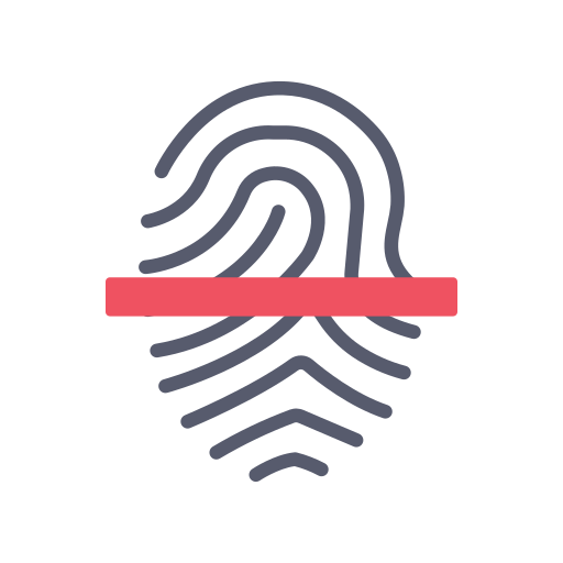 Fingerprint scan Dinosoft Flat icon