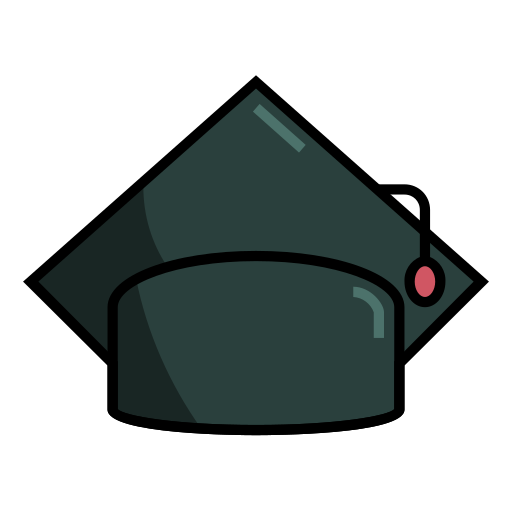 gorro de graduación icono gratis