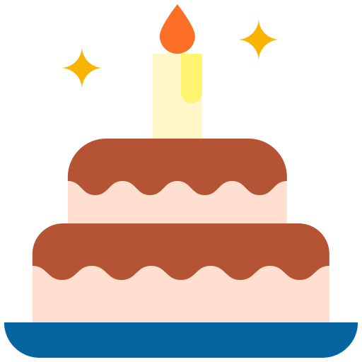 pastel de cumpleaños icono gratis