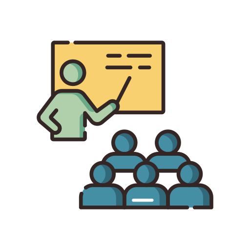 Training course - Free education icons