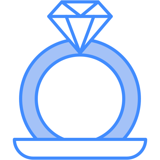 Wedding rings Generic Blue icon