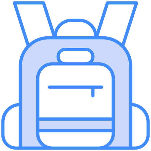 bolsa para la escuela icono gratis