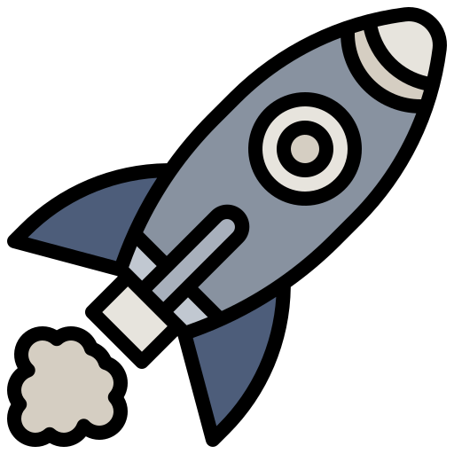 Rocket Surang Lineal Color icon