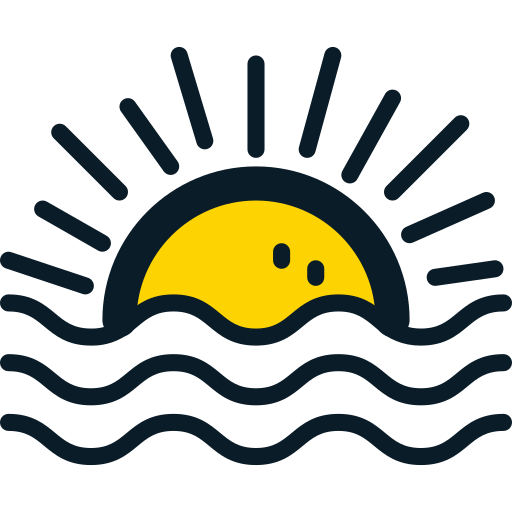 puesta de sol icono gratis