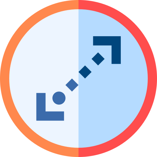 Diameter Basic Straight Flat icon