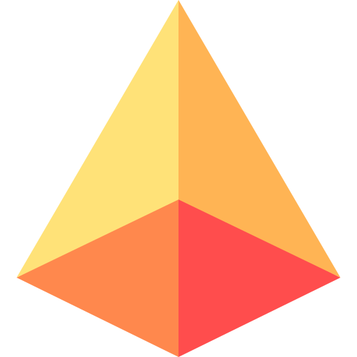 Pyramid Basic Straight Flat icon