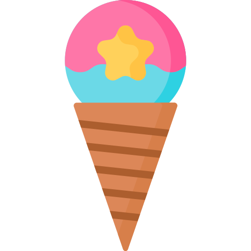 cucurucho de helado icono gratis