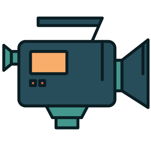 cámara filmográfica icono gratis