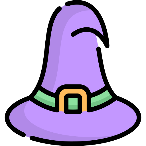 sombrero de bruja icono gratis