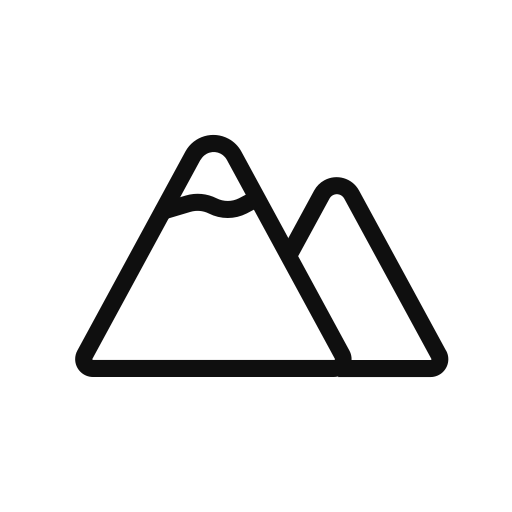 Mountains Generic Detailed Outline icon