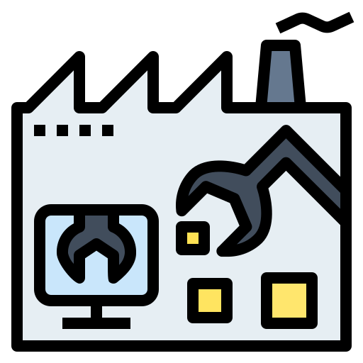 Factory Generic Outline Color icon