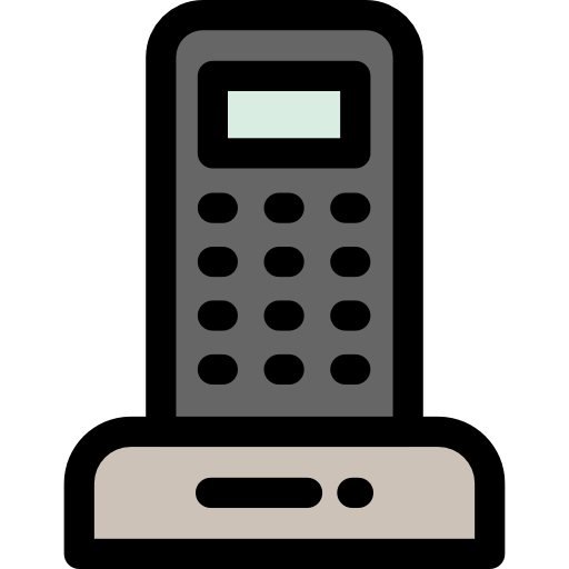 receptor de teléfono icono gratis