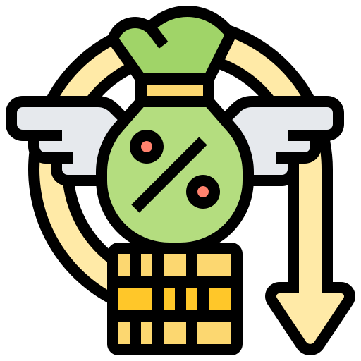 Interest rate free icon Interest rate free icon