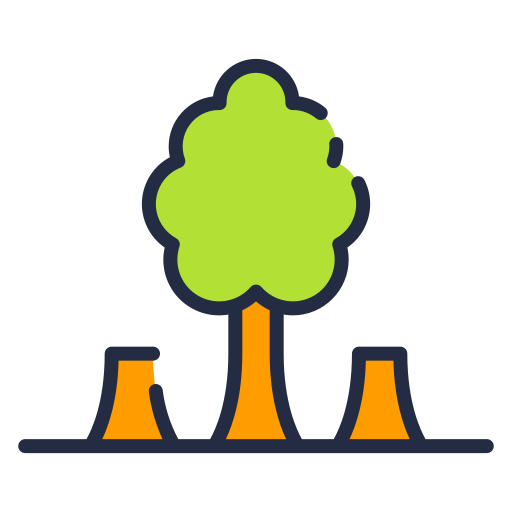 la déforestation Icône gratuit