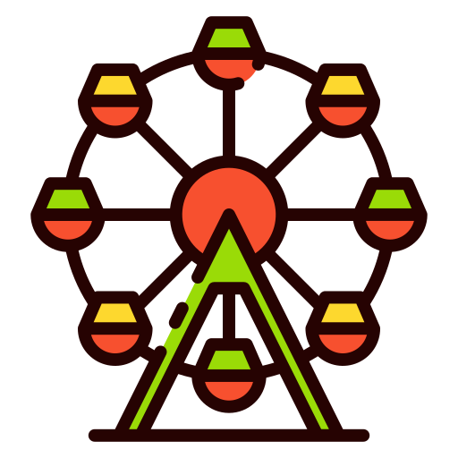 rueda de la fortuna icono gratis