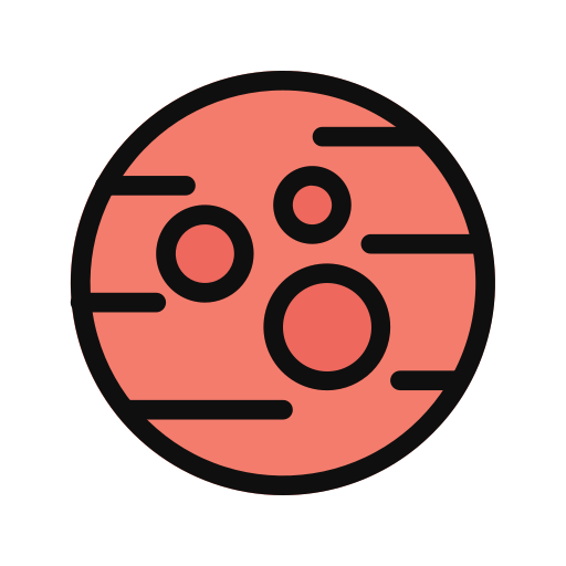 Mars Generic Outline Color icon