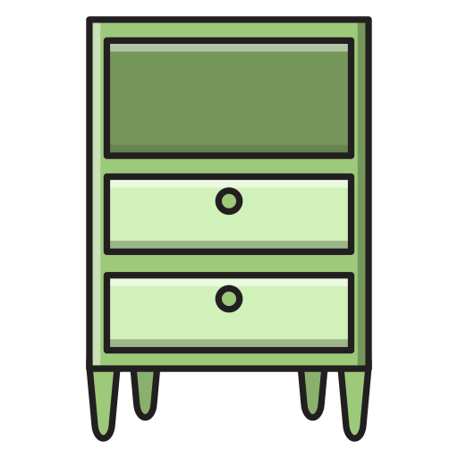 Drawer Vector Stall Lineal Color Icon