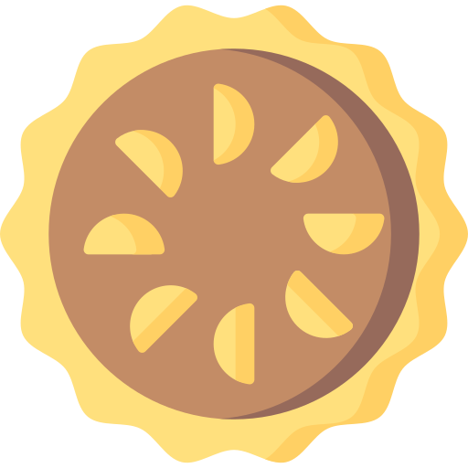 pie de manzana icono gratis