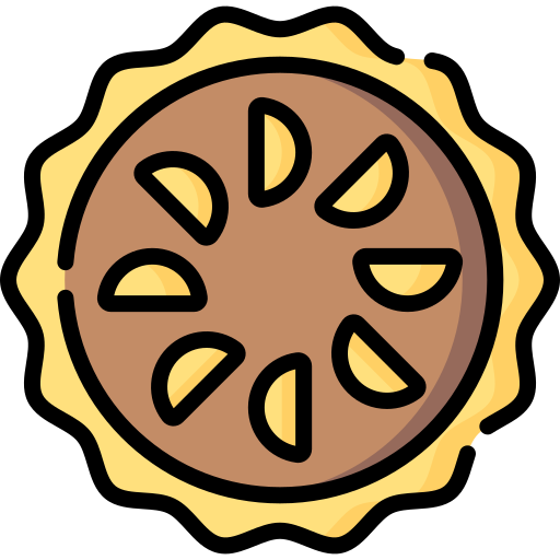 pie de manzana icono gratis