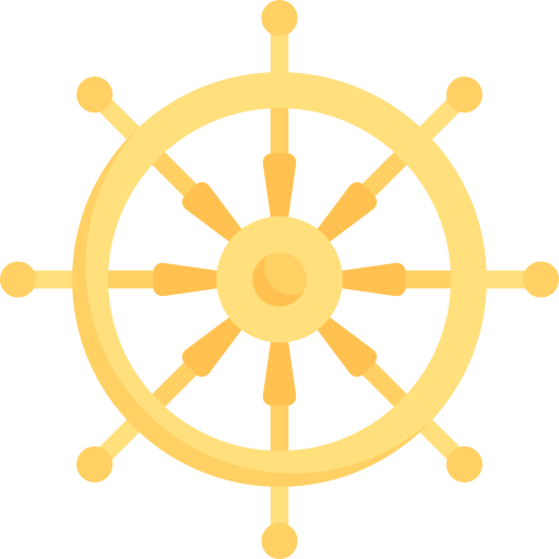 rueda del dharma icono gratis