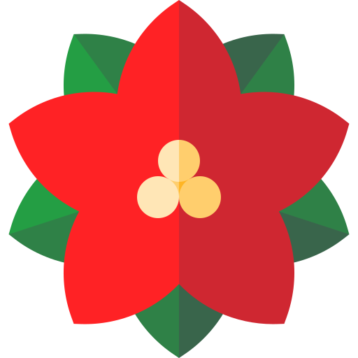 Poinsettia Basic Straight Flat icon