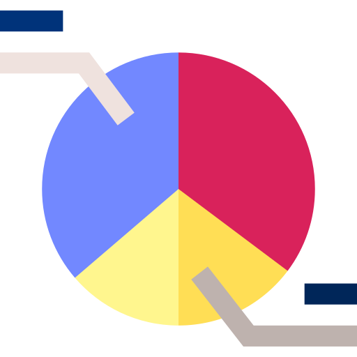 gráfico circular icono gratis