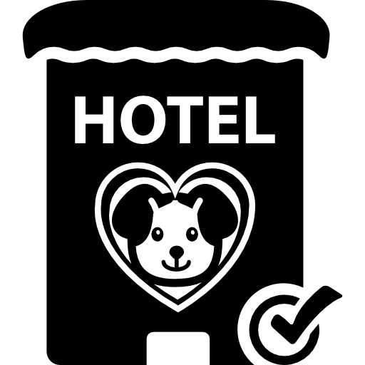 signo de hotel de mascotas icono gratis