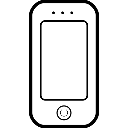 Mobile phone communication tool outline - Free Tools and utensils icons