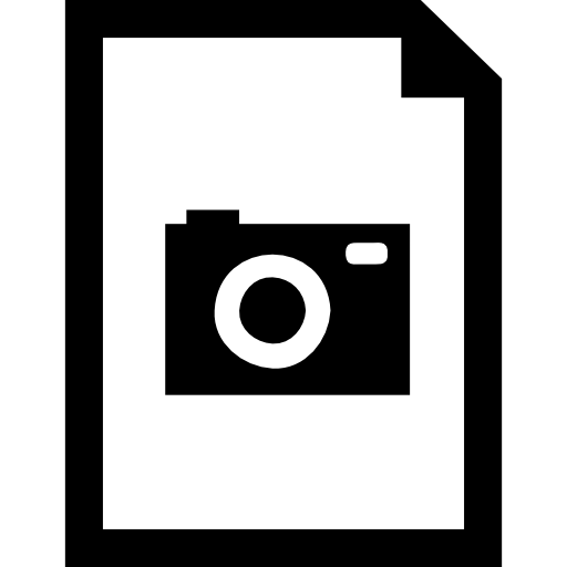 símbolo de interfaz de documento fotográfico icono gratis