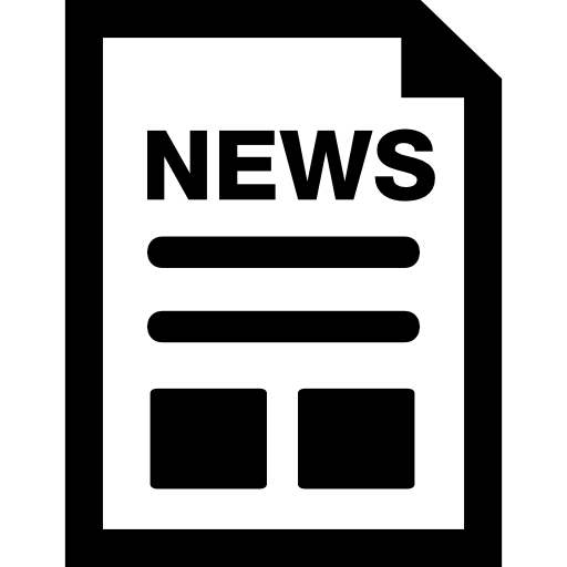 Document of news  free icon