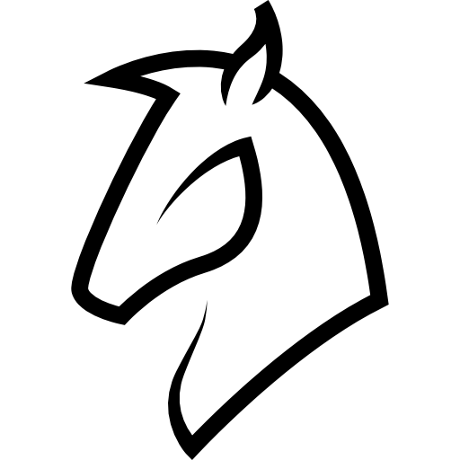 simple horse head outline