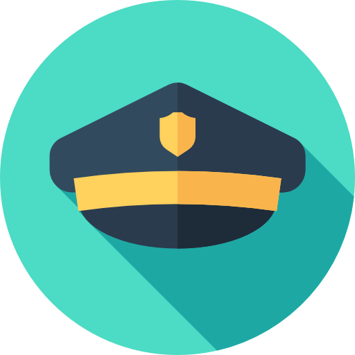 sombrero de policia icono gratis