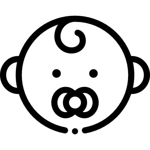 Baby icon Detailed Rounded Lineal