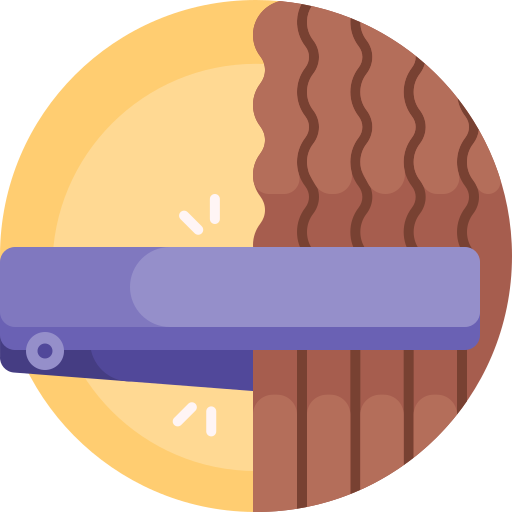 plancha de pelo icono gratis