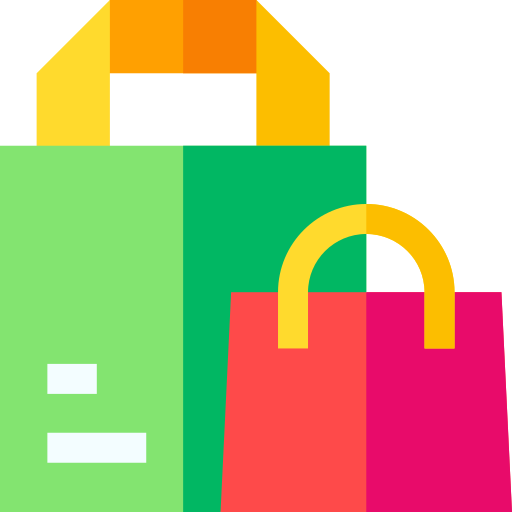 Shopping bag Basic Straight Flat icon