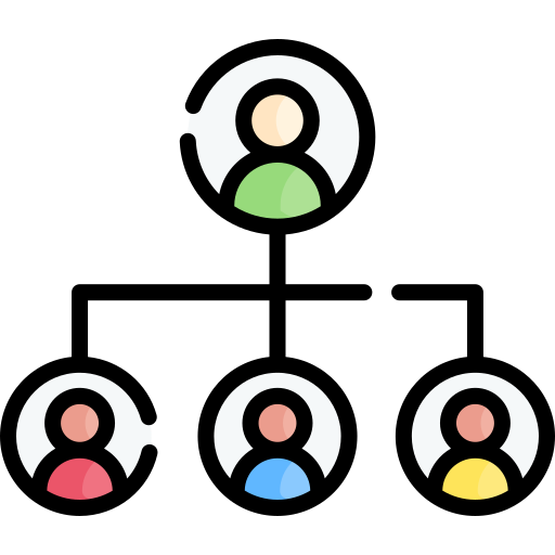 Organization chart - Free networking icons