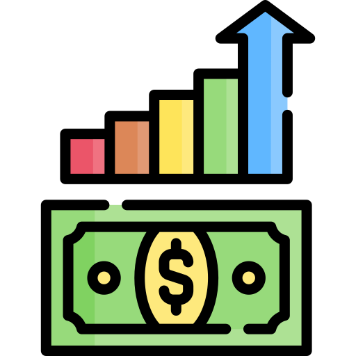 Money growth Special Lineal color icon