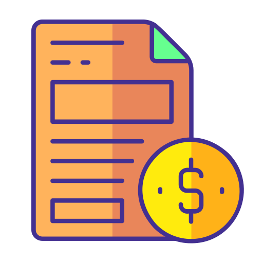 Contract Generic Outline Color icon