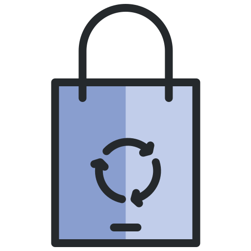 Recycled bag Generic Outline Color icon