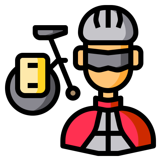 motociclista icono gratis