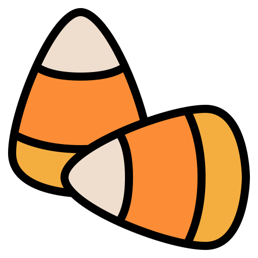 Candy corn Iconixar Lineal Color icon