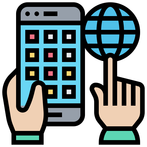 medios de comunicación social icono gratis