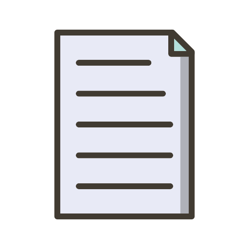 Document Generic Outline Color icon