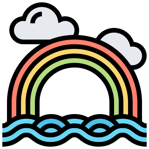 arco iris icono gratis