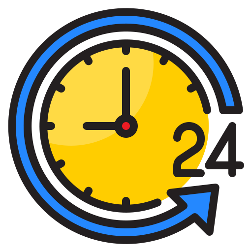 24 horas icono gratis